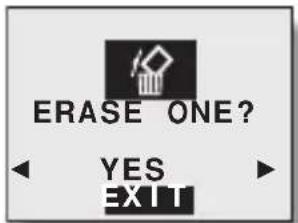 SANYO VPC-R1EX - Press [▲] or [▼] on the arrow button to select the desired erase mode, and press the [SET] button. - 1