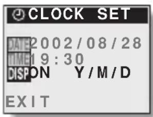 SANYO VPC-R1EX - Set the date display. - 1
