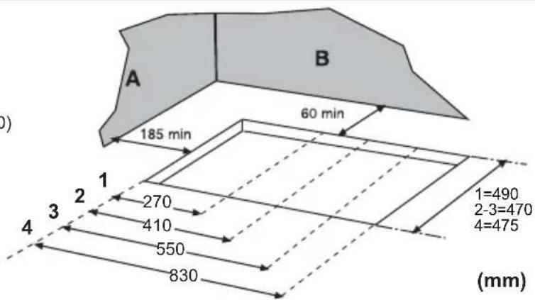 Meireles MVG 2650 N - Hole dimensions - 1