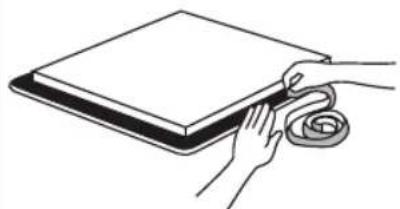 CDA HG7250BL - NOTE: The seal is supplied already fitted to the hob on some models, for your convenience. - 3