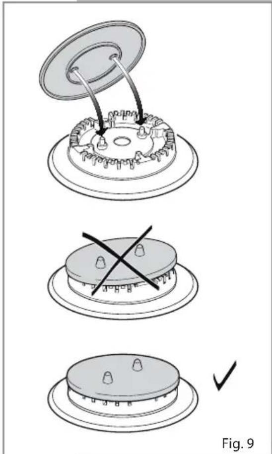 CDA 4Q5SS - Correct Positioning of the Auxiliary, Semi-rapid and Rapid Burners - 2