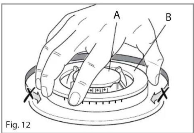 CDA 4Q5SS - Correct Positioning of the Triple Ring Burner - 2