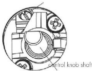 control knob shaft