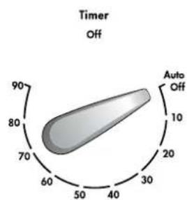 Timer Off Auto Off 90 80 70 60 50 40 30 20 10