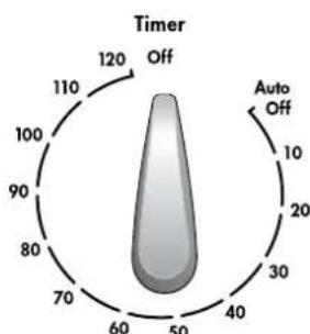 Timer Off 120 110 100 90 80 70 60 50 40 30 20 10 Auto Off