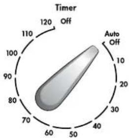 Timer Off 120 110 100 90 80 70 60 50 40 30 Auto Off 10