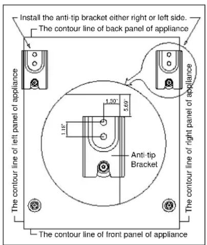 Avanti DG2452B - ANTI-TIP BRACKET INSALLATION - 1