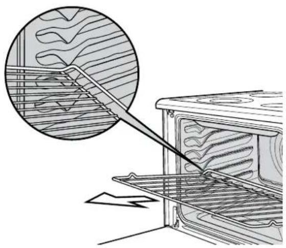 WESTINGHOUSE WLE644WA - Removing the Oven Shelves - 1