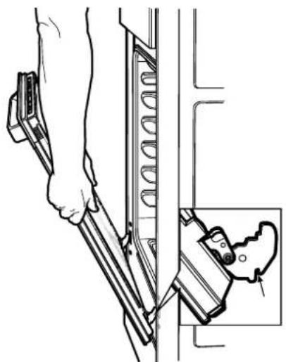 WESTINGHOUSE WLE644WA - Replacing the oven door - 1