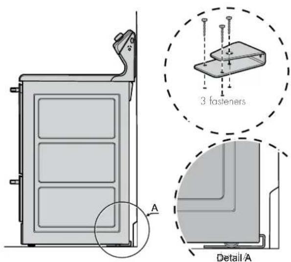 3 fasteners A Detail A