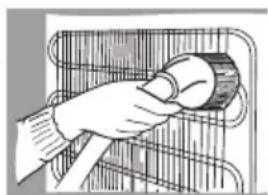 Orima ORC 20 BG - Remember that before defrosting the appliance and cleaning the back part of the appliance body you must disconnect the appliance from the electrical energy supply socket by pulling the plug out of the electricity outlet. - 2