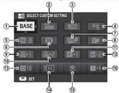 FUJIFILM FinePix JX70 - The Quick Menu Display - 1