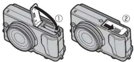 FUJIFILM FinePix JX70 - Close the battery-chamber cover. - 1