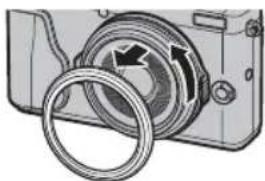 FUJIFILM FinePix JX70 - ■ Attaching the WCL-X70 - 1