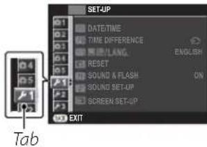FUJIFILM FinePix JX70 - Using the Setup Menu - 1