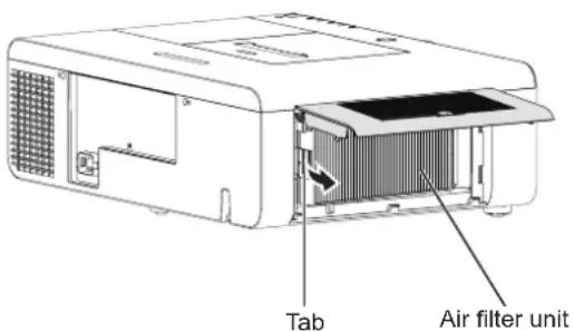 Tab Air filter unit