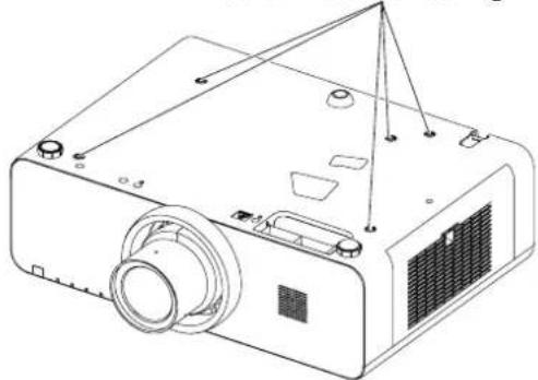 PANASONIC PT-EW630UL - Cautions when setting the projectors - 1