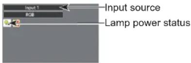 Input source RGB Lamp power status