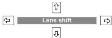 PANASONIC PT-EW630UL - ■ Adjusting the position of the lens - 1