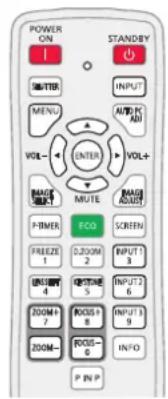 POWER ON I STARTBY 1 GUTTER INPUT MENU AUTO P K AM VOL- ENTER VOL+ MUTE MUTE MUTE ASSETS P-TIMER FICO SCREEN FREEZE 1 0.200M INPUT 1 2 INPUT 2 3 INPUT 3 4 INPUT 4 5 INPUT 5 6 ZOOM-1 ROCUS 8 INPUT 9 7 ROCUS-0 INFO P IN P