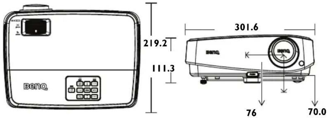 219.2 111.3 301.6 76 70.0 BENQ