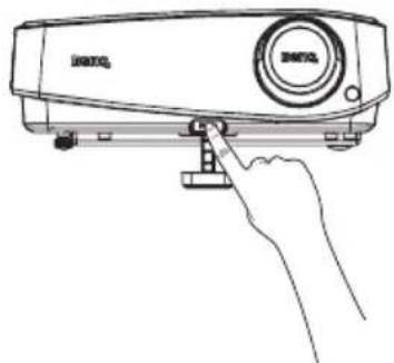 BENQ MS511H - Adjusting the projection angle - 1