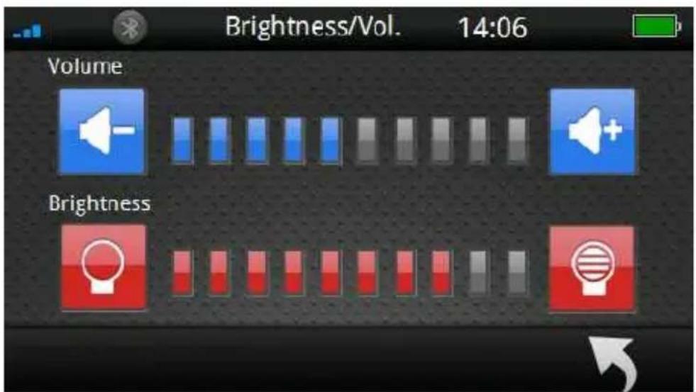 HOLUX GPSmile 6430 - Brightness/ Volume - 2