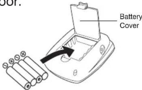 HOMEDICS BPA-260 - INSTALLING BATTERIES - 1