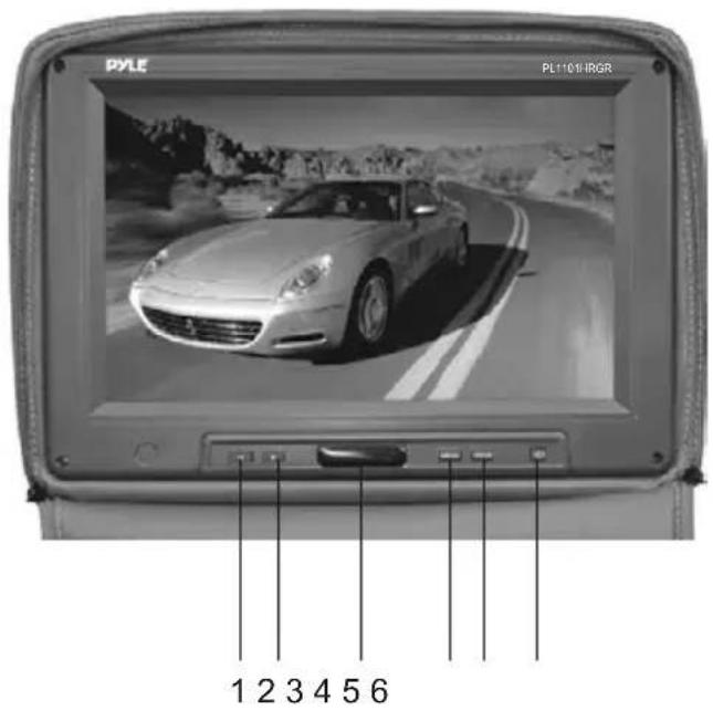 Pyle PL1101HRGR - Monitor Controls and Features - 1