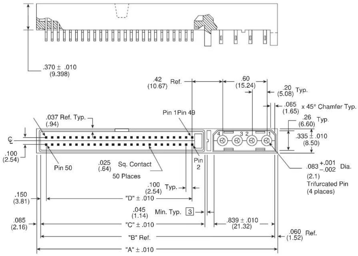 SEAGATE Medalist Pro ST34520WC - Right-angle to PCB connectors - 2