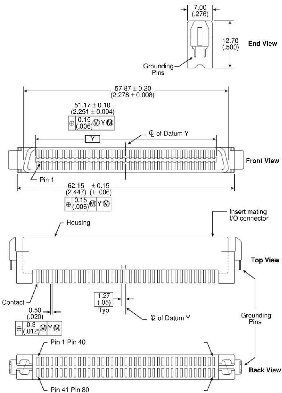 SEAGATE Medalist Pro ST34520WC - Right-angle to PCB connectors - 4