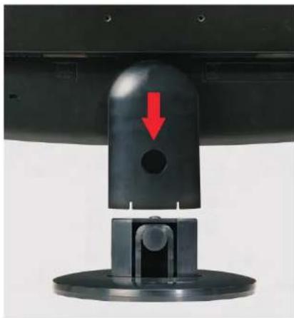 eMachines E193W - Attaching the base - 1