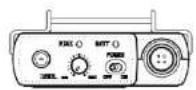 Azden 2000URX - Powering the 2000BT Transmitter - 1
