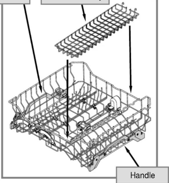 Dacor MDH24 - To change the top rack position: - 2