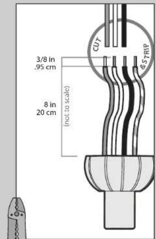 3/8 in ,95 cm 8 in 20 cm (not to scale) CUT & STRIP
