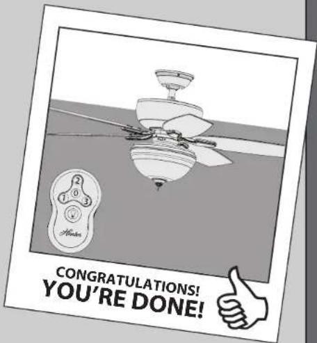 CONGRATULATIONS! YOU'RE DONE!