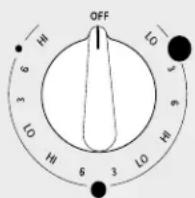 GE JP656DDWW - Elemento de superficie triple con perilla de selección (en algunos modelos) - 1