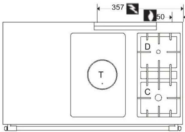 LACANCHE LCF 1132 - gas hobs : - 1