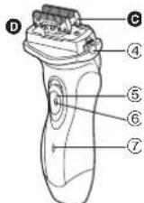 PANASONIC ES-RL40 - Parts identification - 4