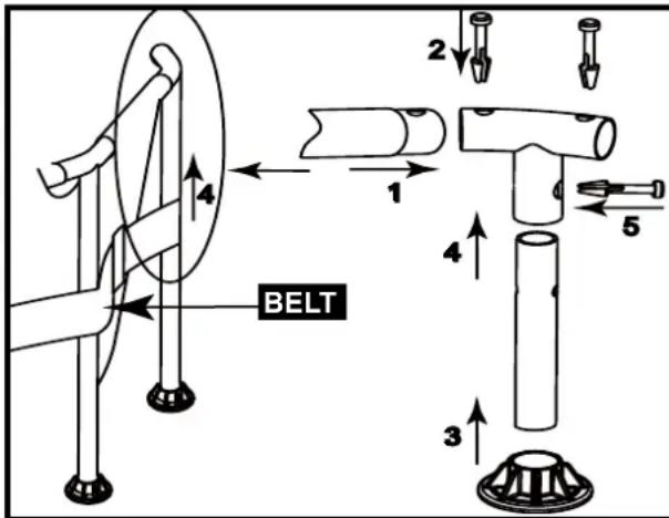 JILONG Round Steel (360x80) - Step4. INSTALL T-JOINT(FOR TYPE A) - 1