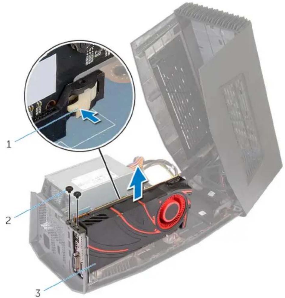 ALIENWARE 452-BCFE - Removing the Graphics Card - 4