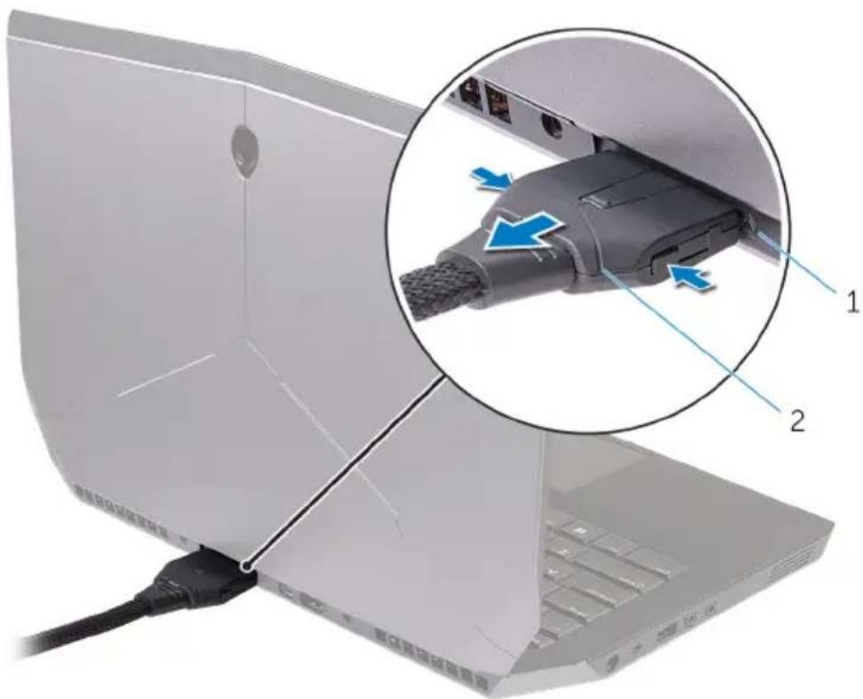 ALIENWARE 452-BCFE - Disconnecting Alienware Graphics Amplifier - 4