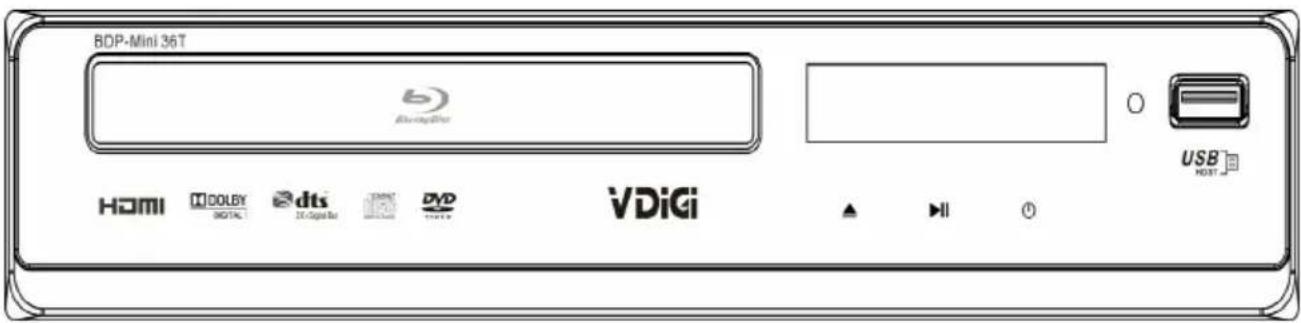 BDP-Mini 36T HDMI DOLBY DIGITAL dts 1x Digital Bus DVD VDiGi USB HOST