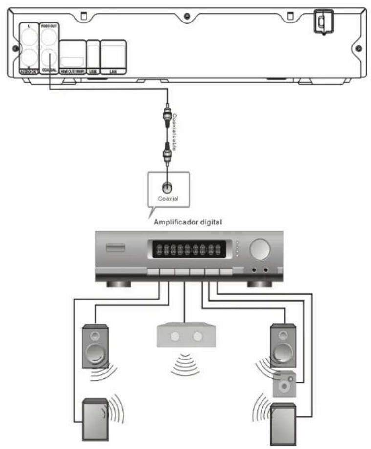 VDDI OUT CCDC USB (OUT/IMP) USB LAN Coaxial cable Coaxial Amplificador digital