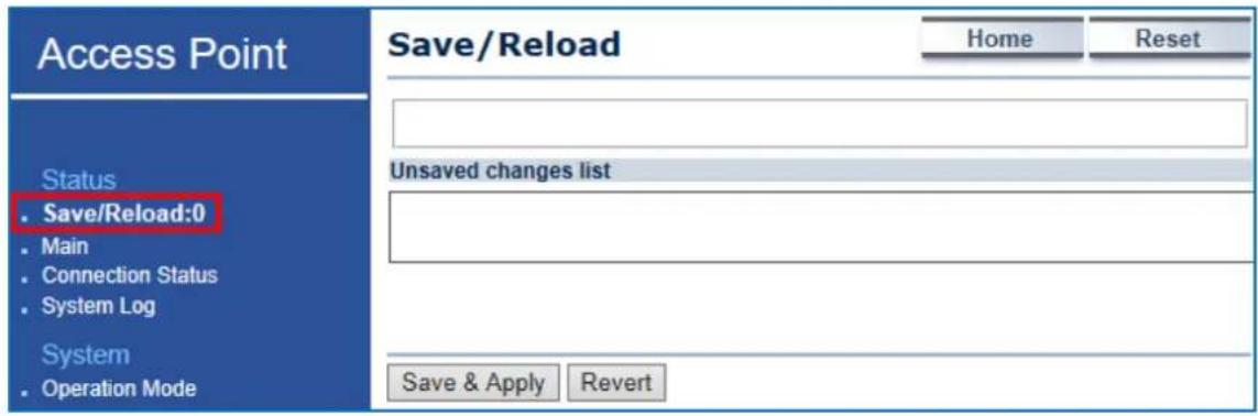 Planet WAP-500N - Save/Reload - 2