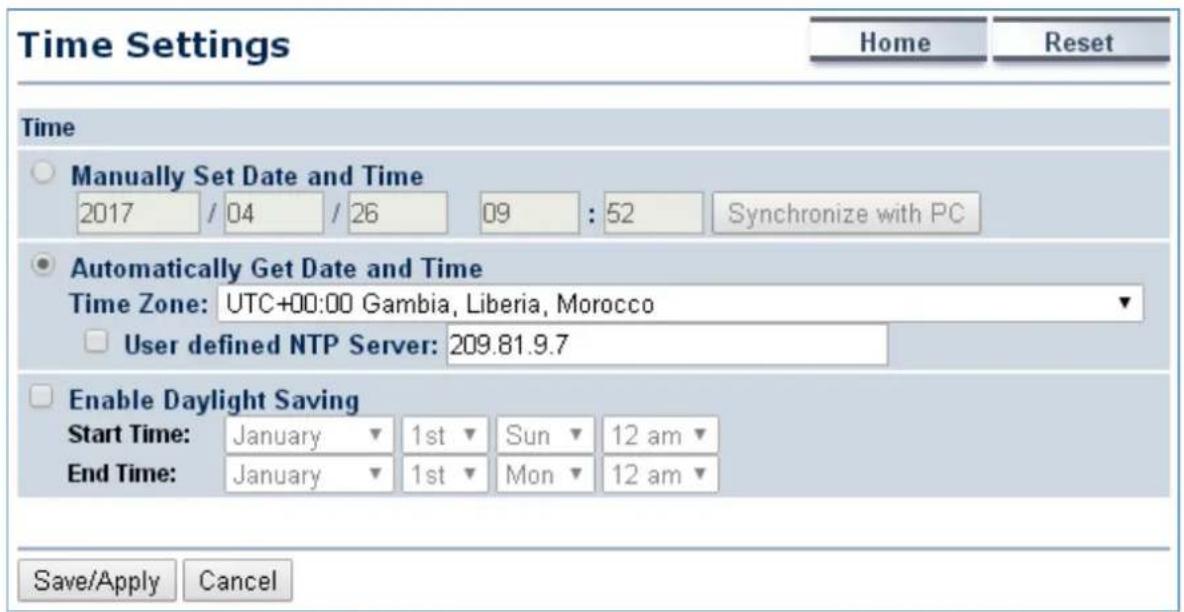 Planet WAP-500N - Time Settings - 1