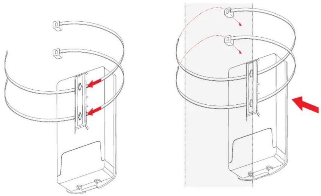 Planet WAP-500N - Step 3. Pole Mounting: - 1
