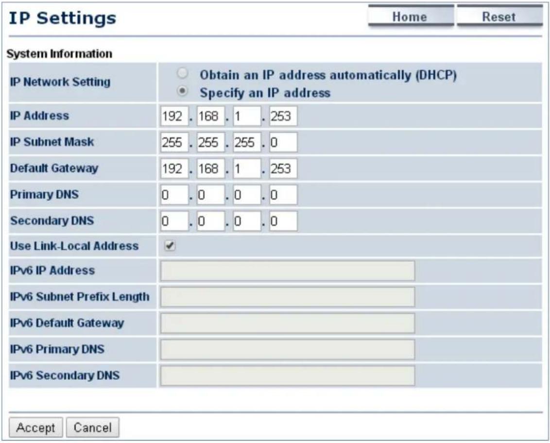 Planet WAP-500N - IP Settings - 1
