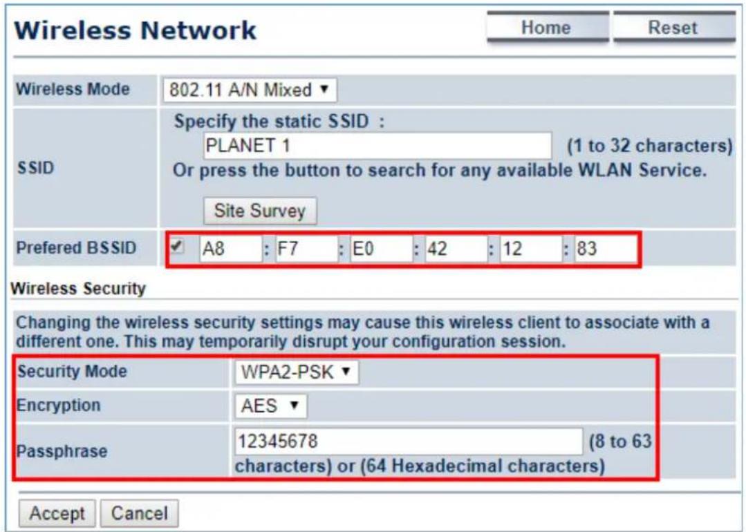 Planet WAP-500N - Q1: How to set up the AP Client Connection - 13