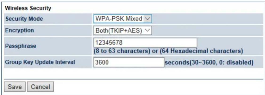 Planet WAP-500N - ■ WPA-PSK Mixed - 1